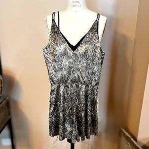 Topshop gold and black romper